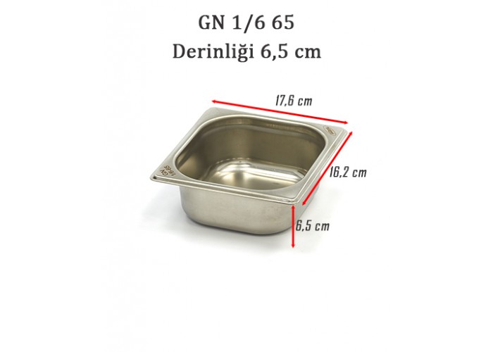 1/6-65 STANDART GN GASTRONOM KÜVET